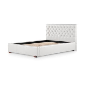 Biela posteľ s úložným priestorom Ted Lapidus Maison AMÉTHYSTE, 180 × 200 cm