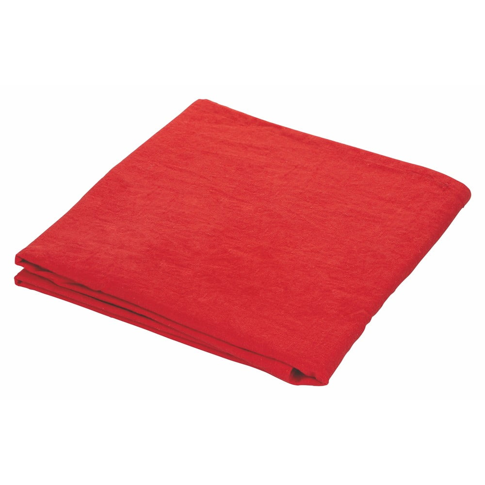 E-shop Červený ľanový behúň na stôl Villa d'Este, 35 x 180 cm