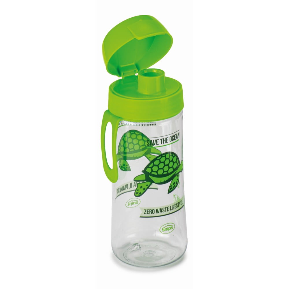 E-shop Zelená fľaša na vodu Snips Turtle, 500 ml