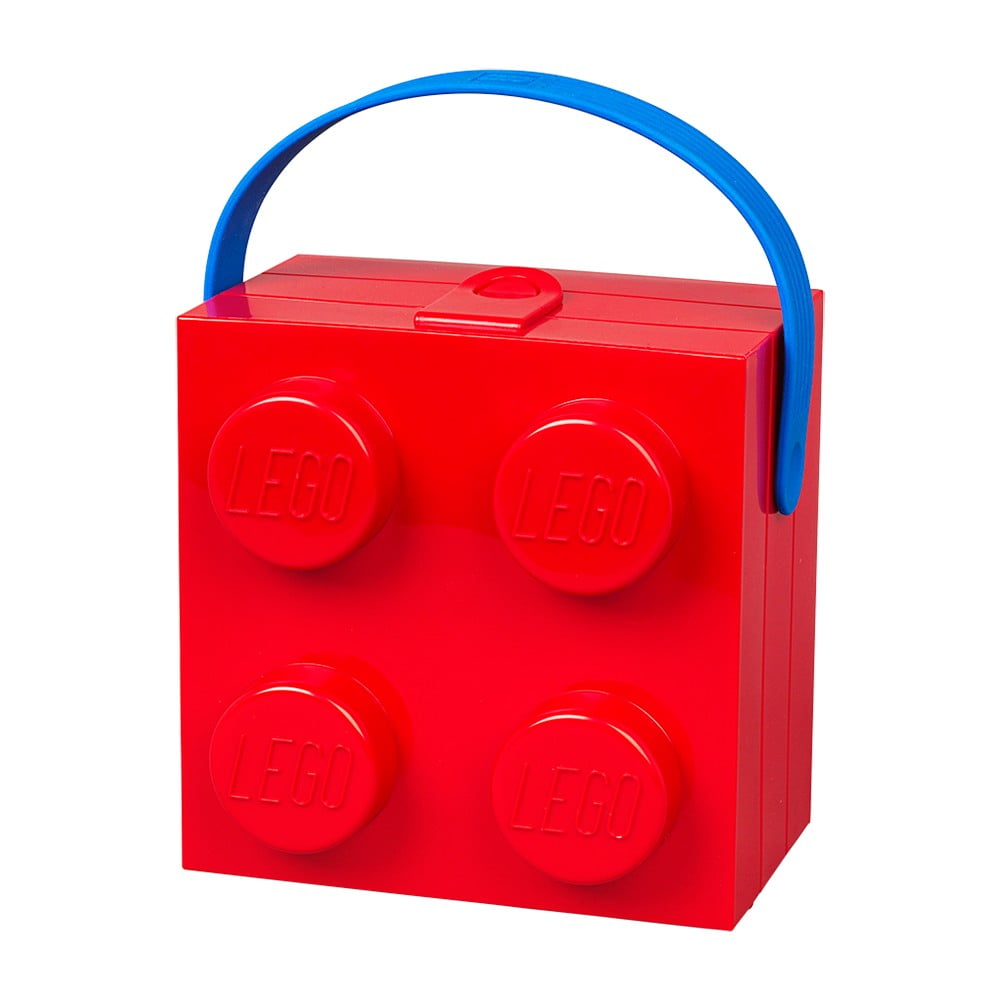 Obrázok LEGO BOX S RUKOVATOU- CERVENA