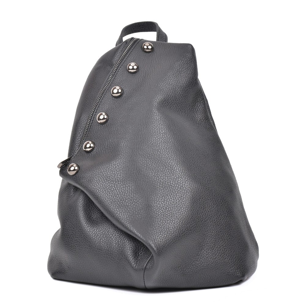 E-shop Čierny kožený batoh Luisa Vannini Mell