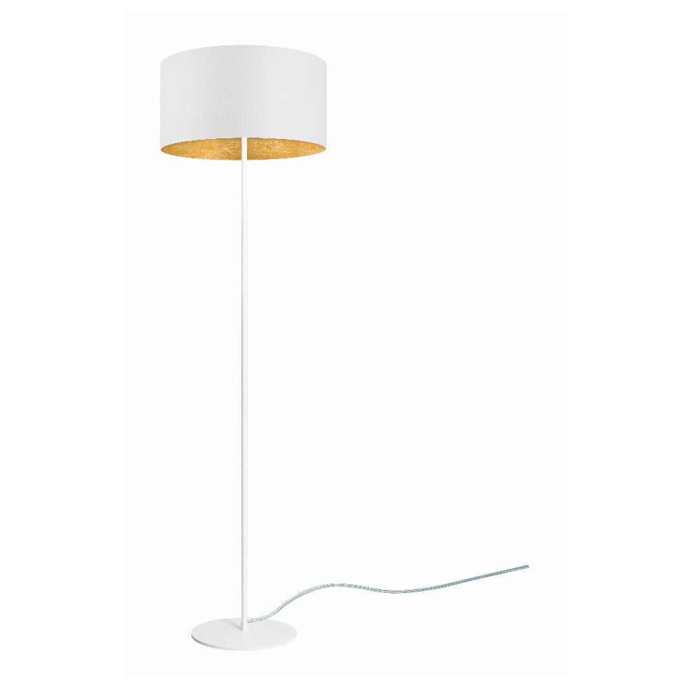 Obrázok Biela stojacia lampa s detailom v zlatej farbe Sotto Luce Mika, ⌀ 40 cm