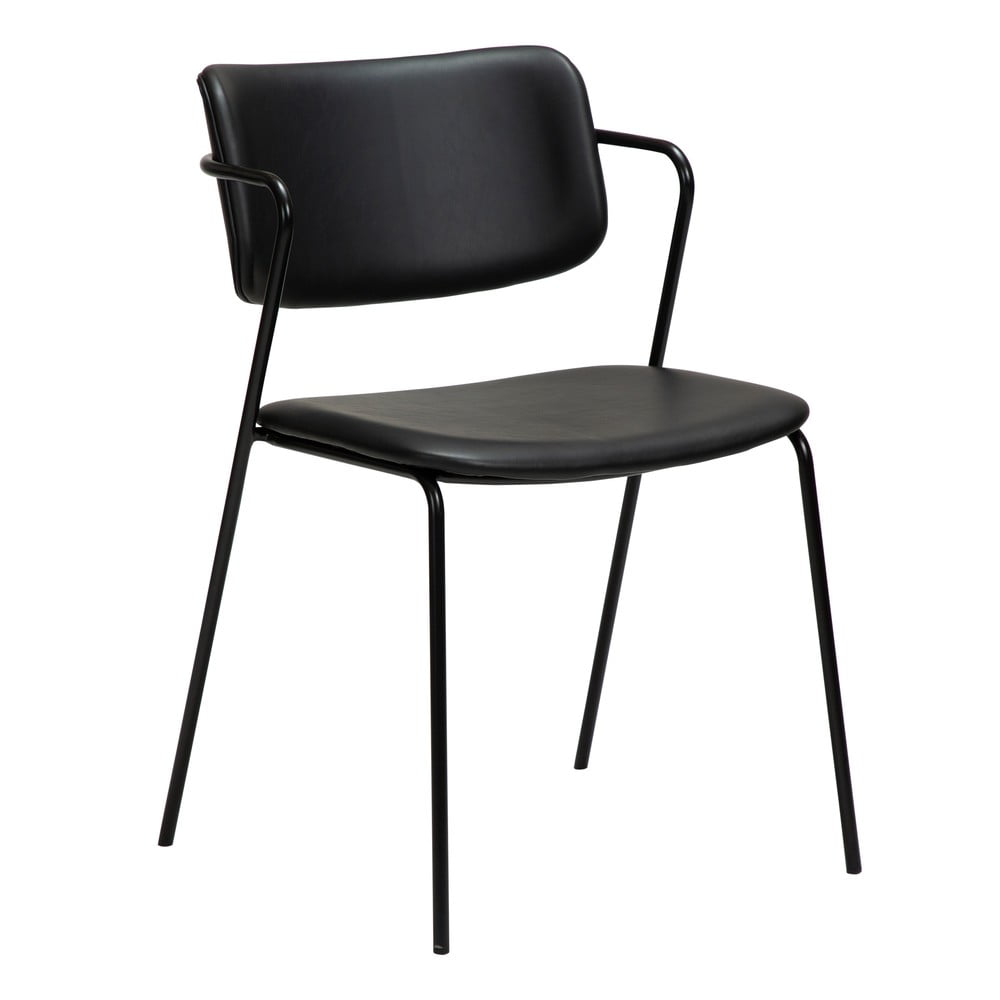 E-shop Čierna stolička z imitácie kože DAN-FORM Denmark Zed