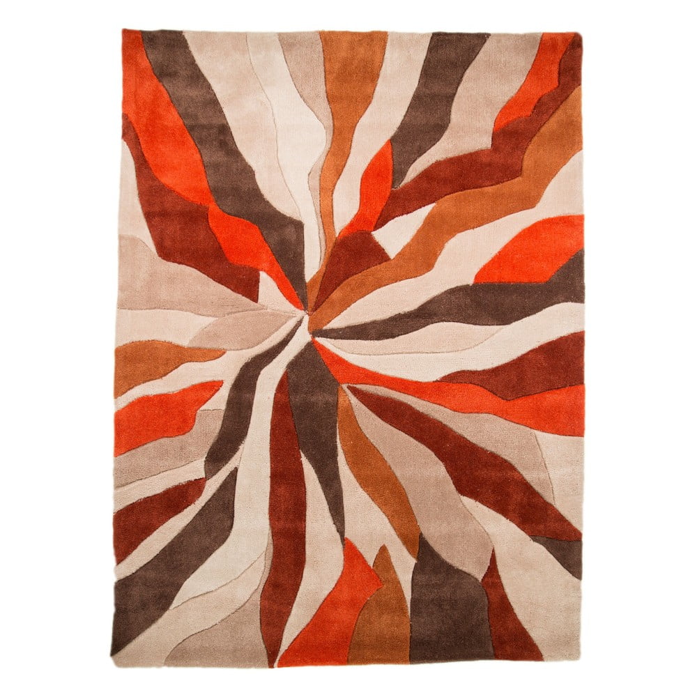 Oranžový koberec Flair Rugs Splinter, 160 x 220 cm