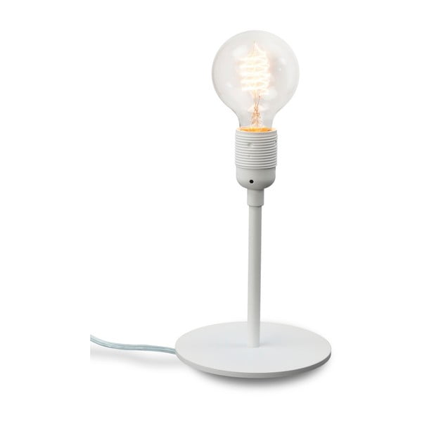 Biela stolová lampa Bulb Attack Uno Basic