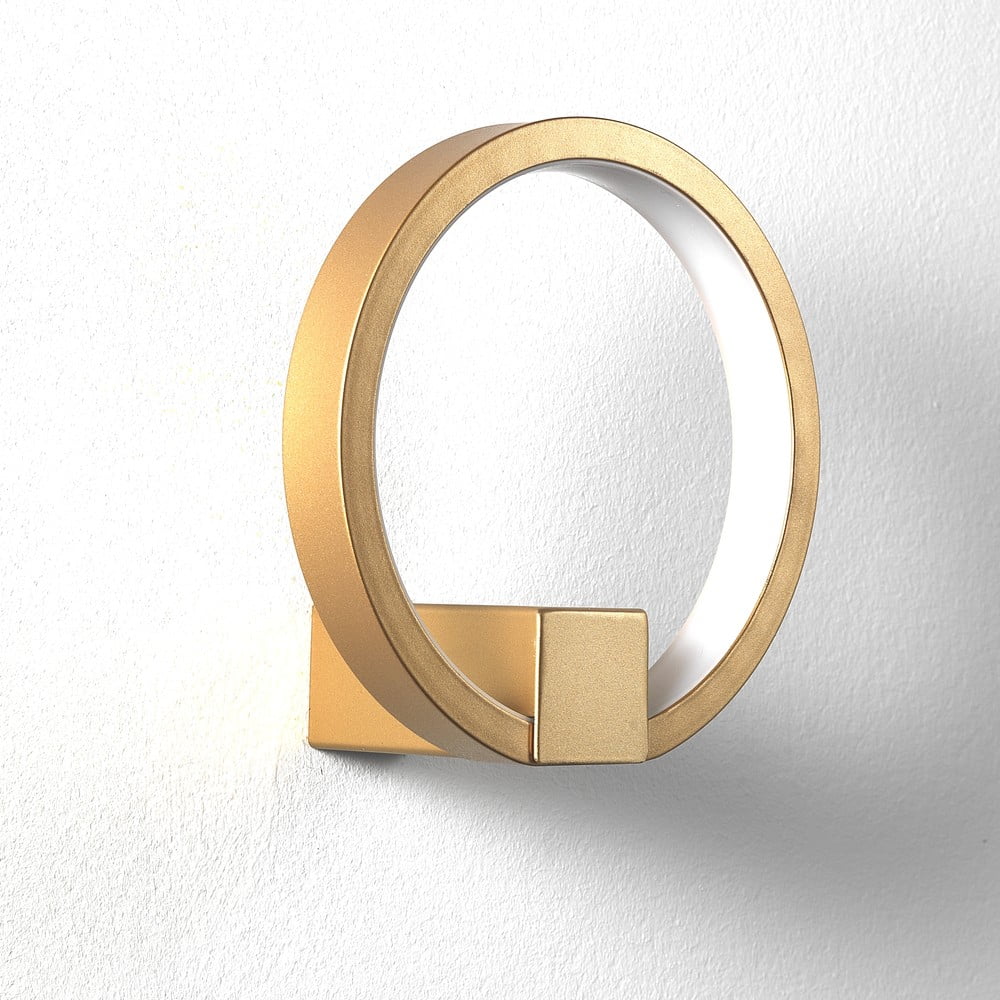 E-shop Nástenné svietidlo v zlatej farbe Tomasucci Ring, ø 15 cm