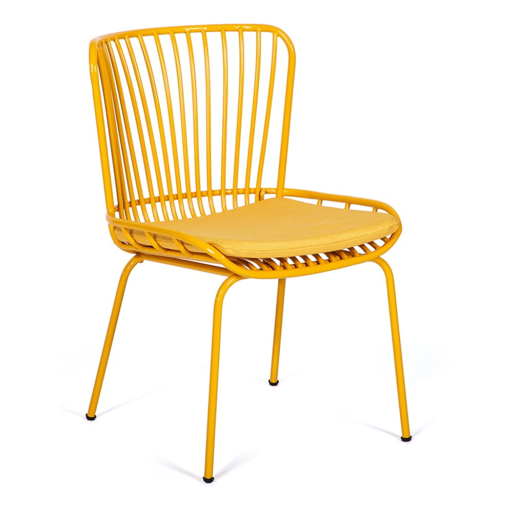 E-shop Súprava 2 žltých záhradných stoličiek Bonami Selection Rimini