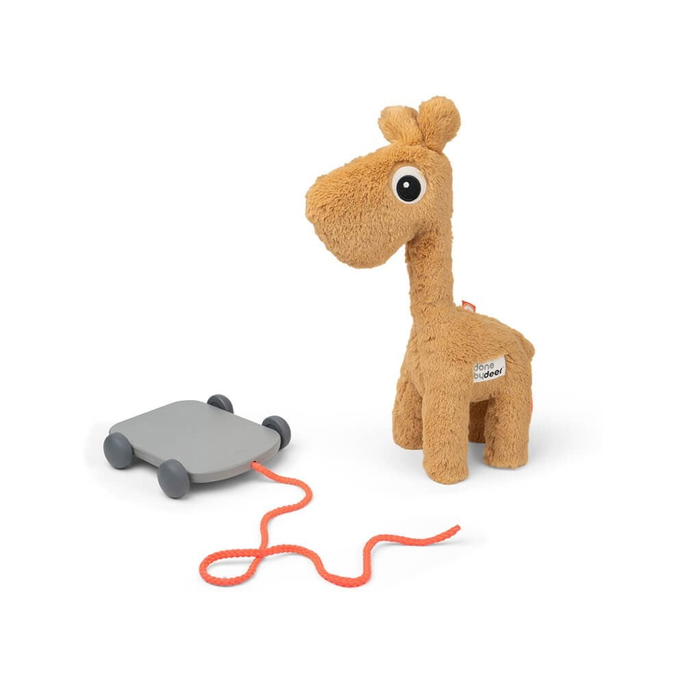E-shop Horčicovožltá hračka Done by Deer Pull Along Raffi