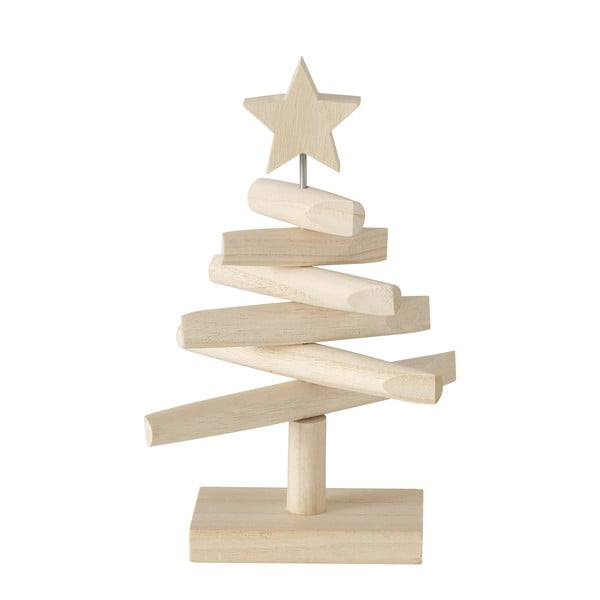 Drevený dekoratívny vianočný stromček Boltze Jobo, výška 26 cm