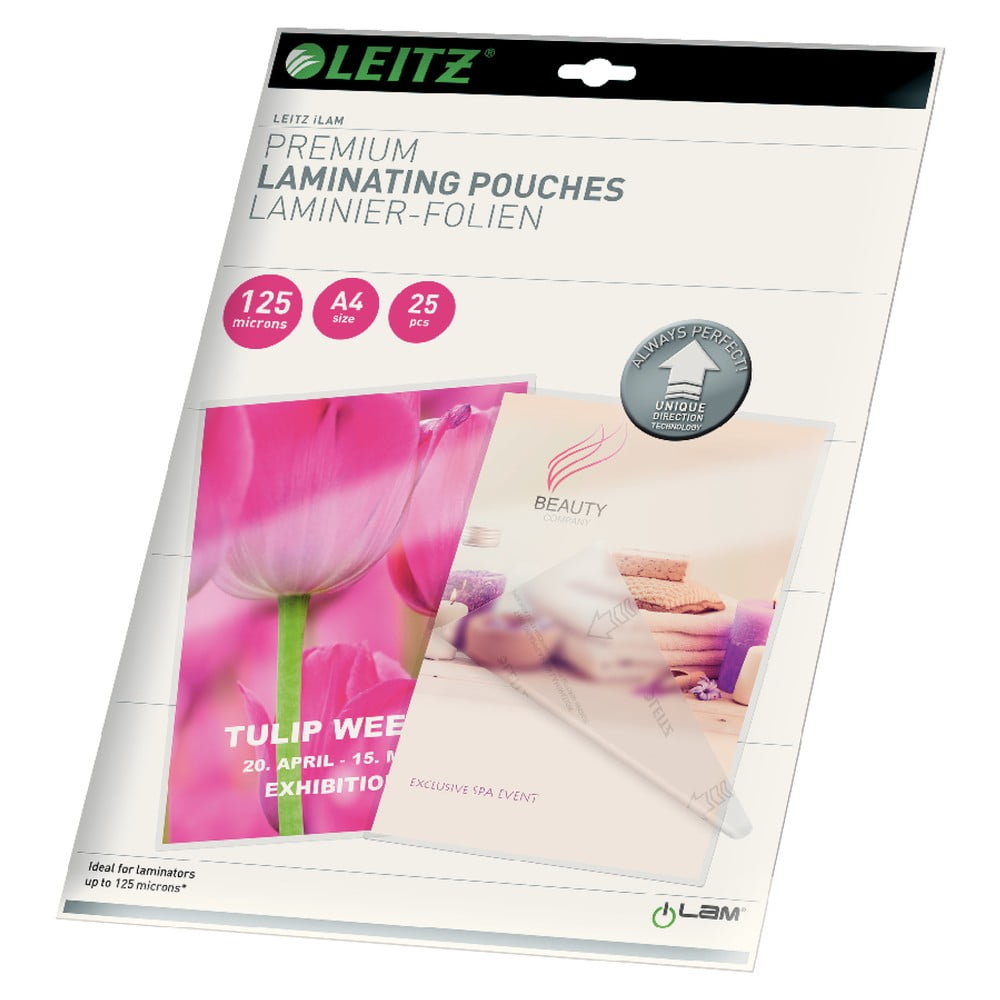 E-shop Súprava 25 laminovacích fólií Leitz Home Office, A4, 125 mic