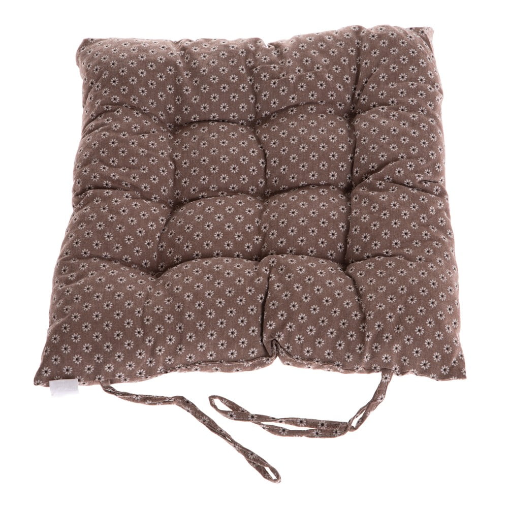 E-shop Hnedý textilný sedák 40x40 cm - Dakls
