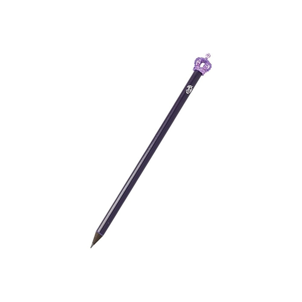 Fialová ceruzka s ozdobou v tvare korunky TINC