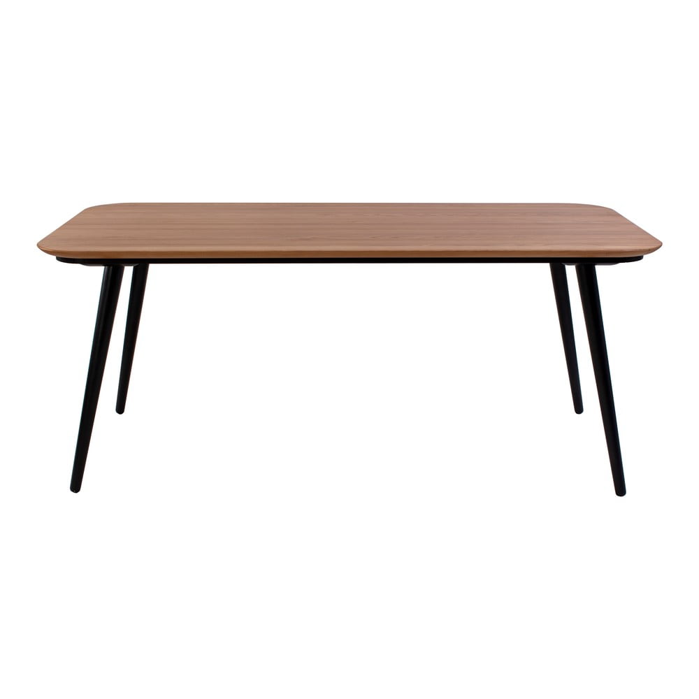 E-shop Jedálenský stôl z jaseňového dreva s čiernymi nohami Ragaba Contrast, 180 x 90 cm
