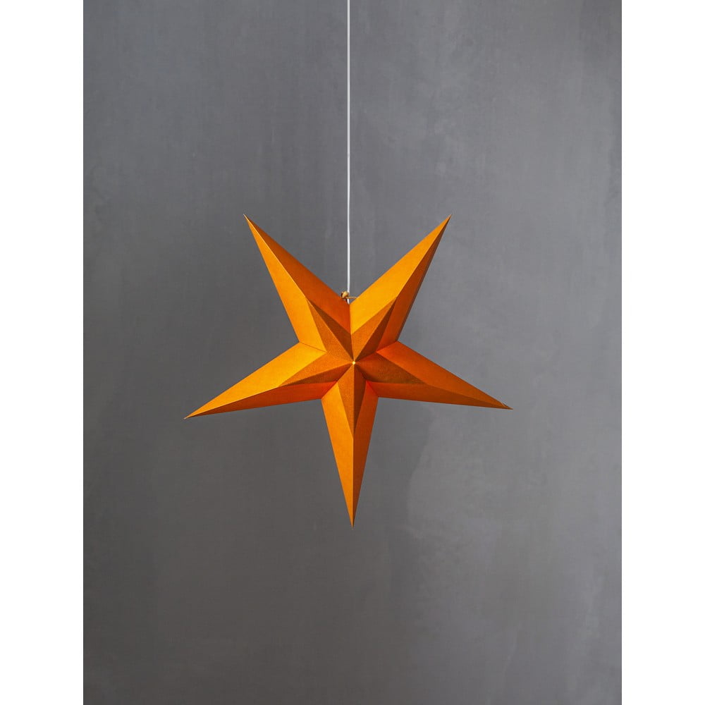 E-shop Oranžová vianočná svetelná dekorácia Star Trading Diva, ø 60 cm