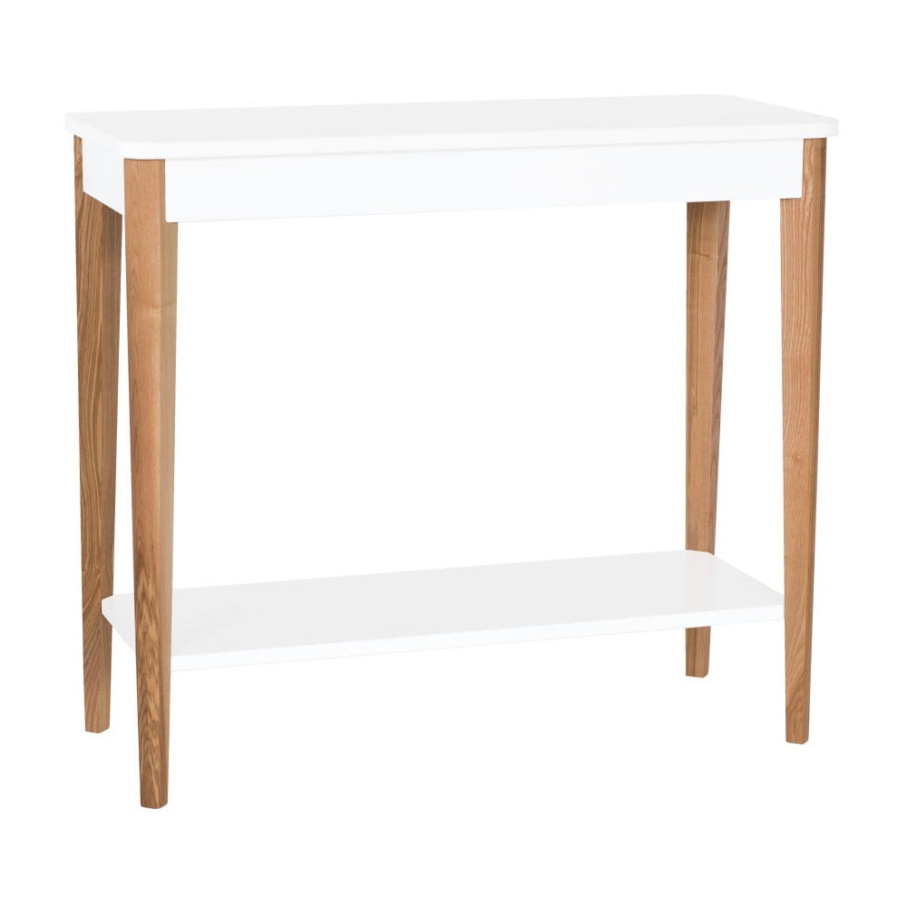 E-shop Biely konzolový stolík Ragaba Ashme, šírka 85 cm