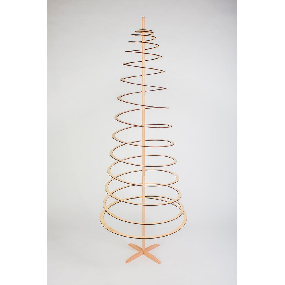 E-shop Drevený dekoratívny vianočný stromček Spira Slim, výška 72 cm