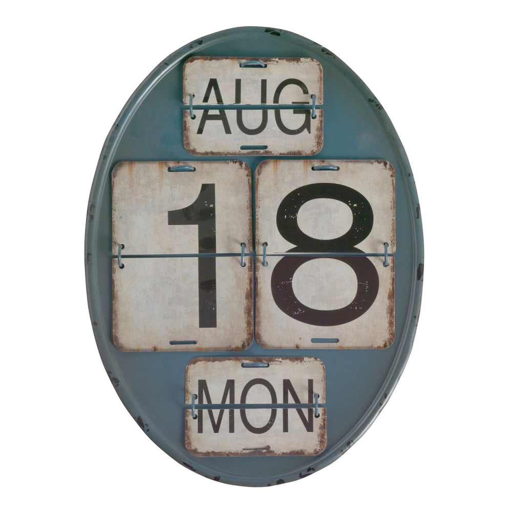 E-shop Modrý nástenný kalendár Geese Time
