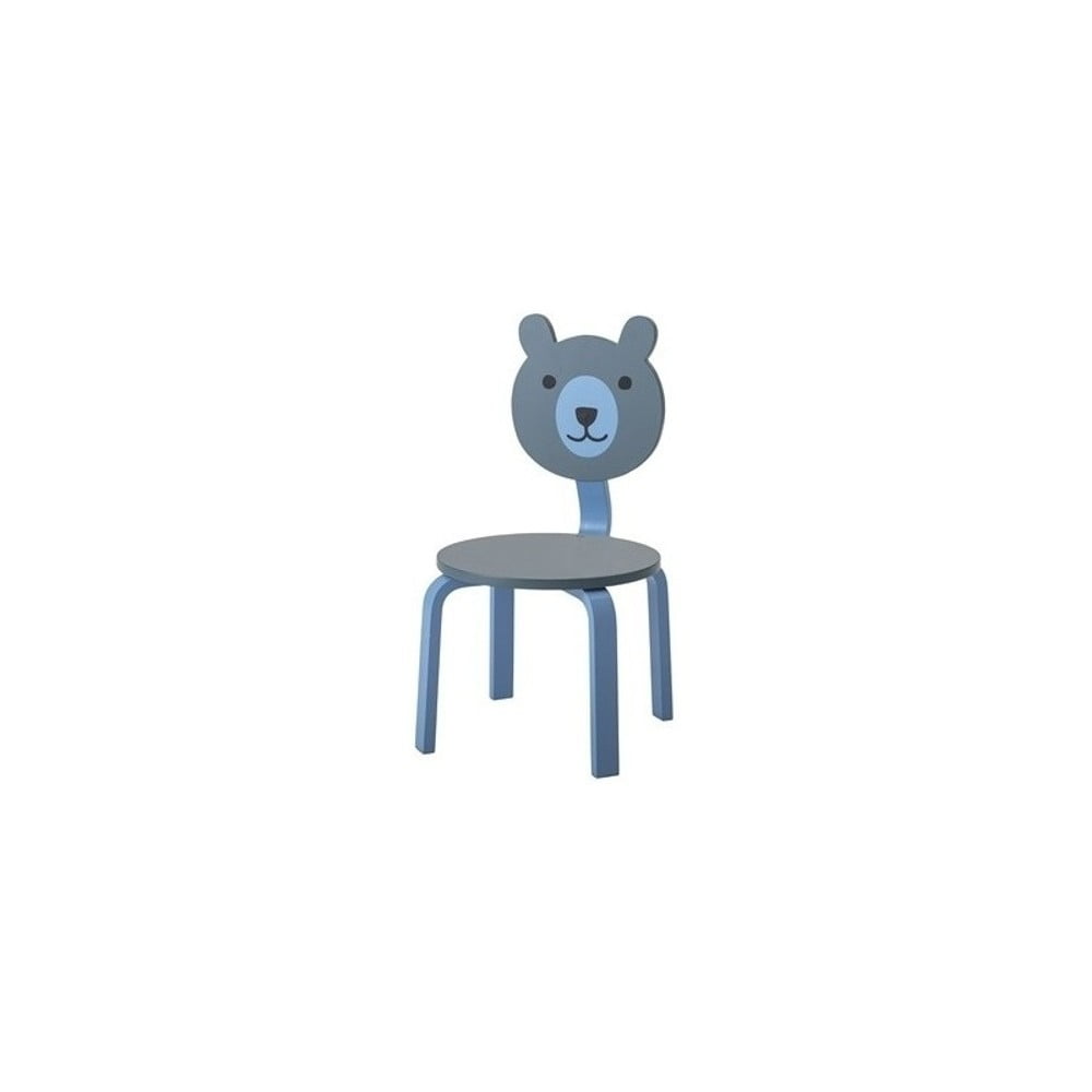 Modrá detská stolička Bloomingville Bear