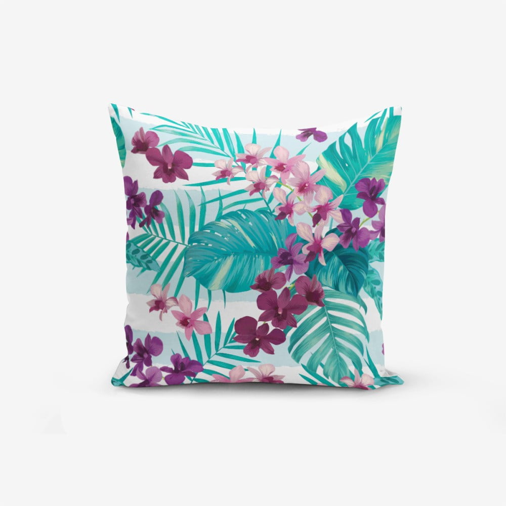 E-shop Obliečka na vankúš Minimalist Cushion Covers Lilac Flower, 45 × 45 cm