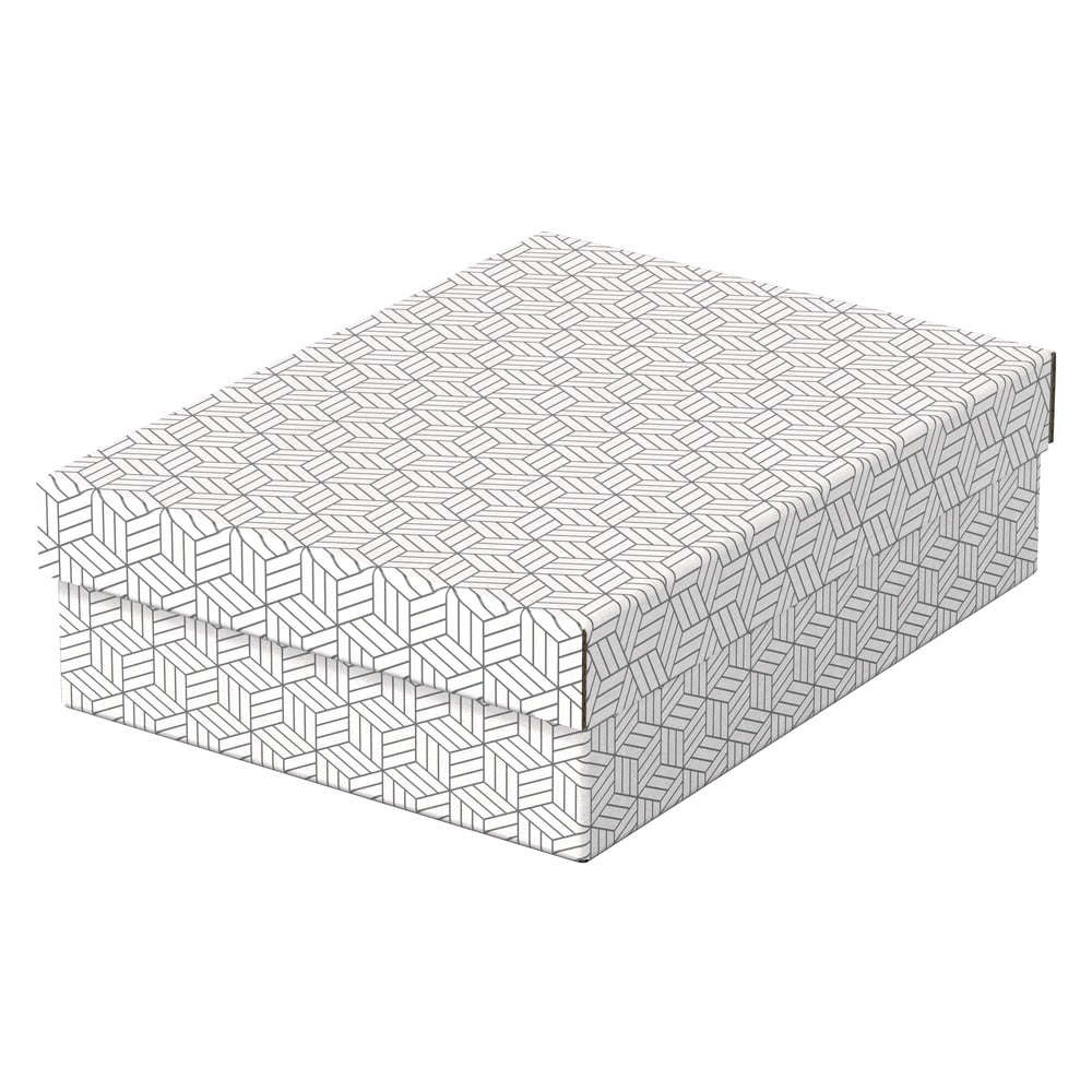 E-shop Súprava 3 bielych úložných škatúľ Esselte Home, 26,5 x 36 cm