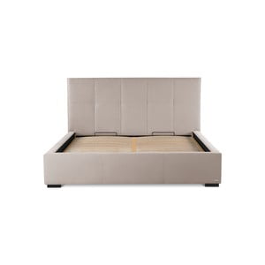 Púdrovoružová dvojlôžková posteľ s úložným priestorom Guy Laroche Home Allure, 160 × 200 cm