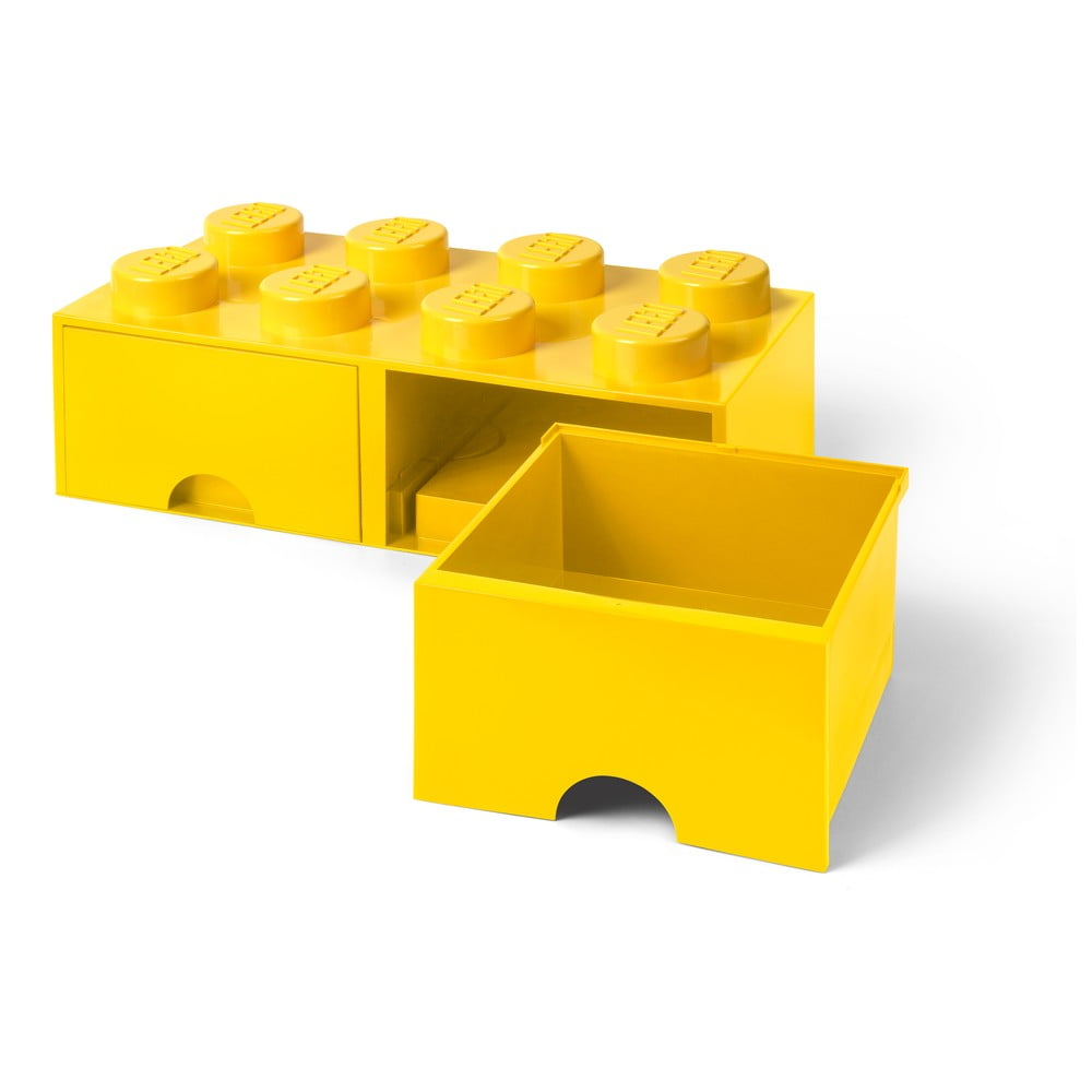 E-shop Žltý úložný box s dvoma zásuvkami LEGO®