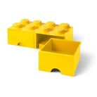 Žltý úložný box s dvoma zásuvkami LEGO®
