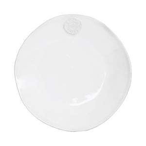 Biely kameninový dezertný tanier Nova 21 cm, biely a