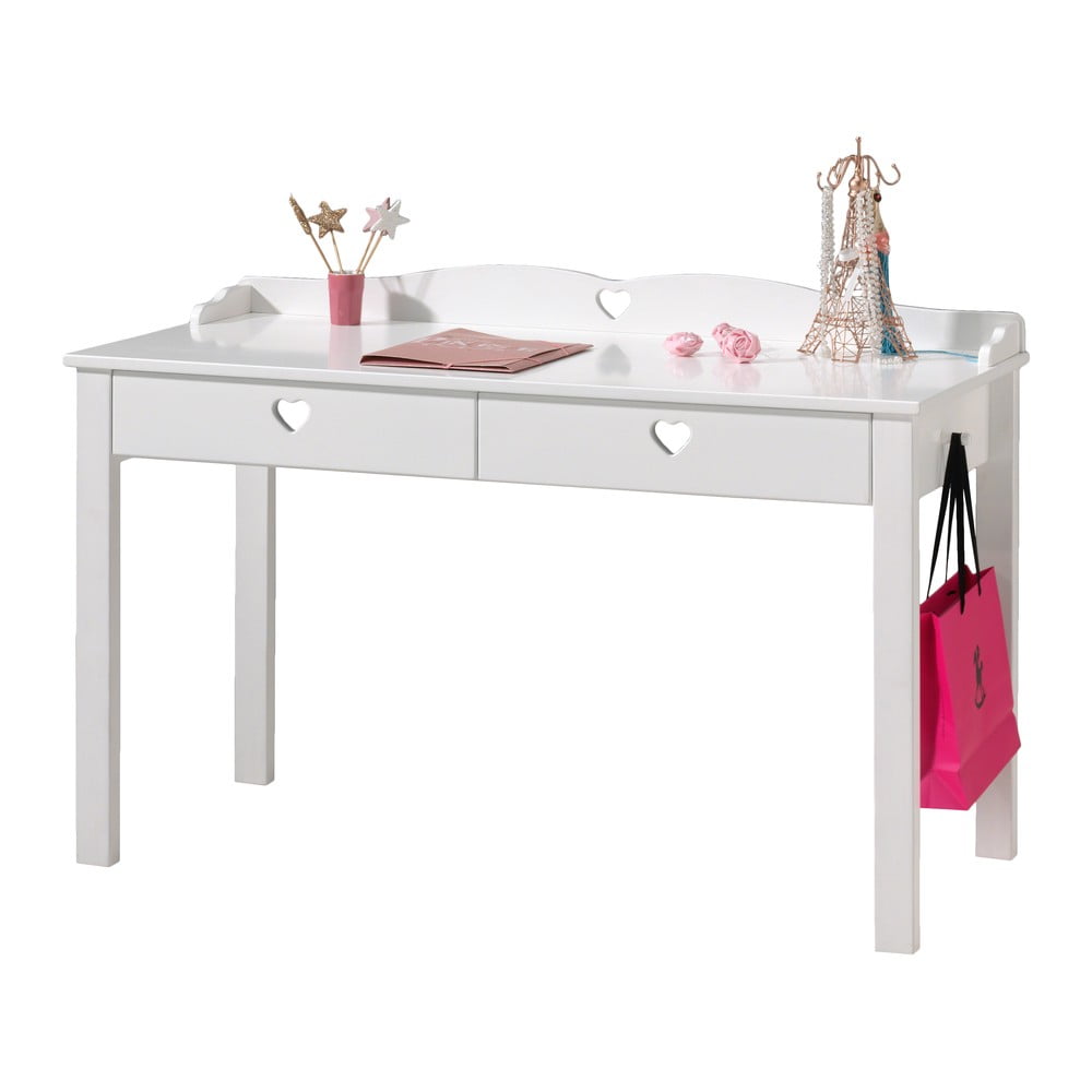 E-shop Biely stôl Vipack Amori, dĺžka 60 cm