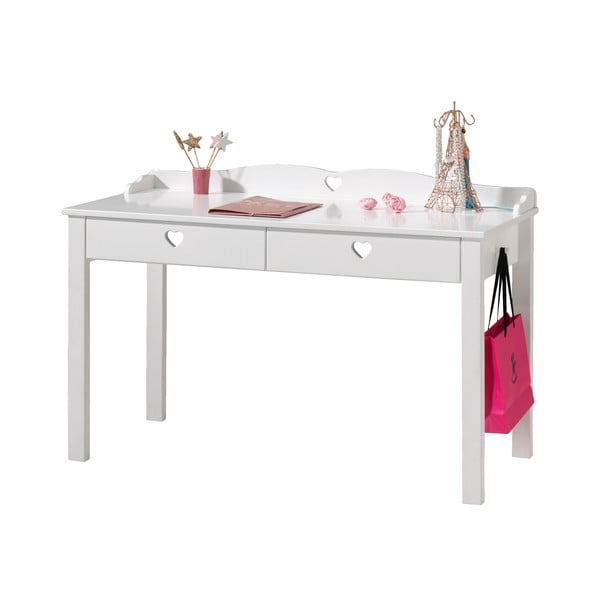 Biely stôl Vipack Amori, dĺžka 60 cm