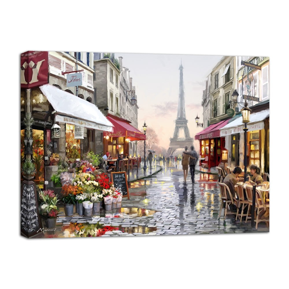 Obraz Styler Canvas Watercolor Paris I, 85 × 113 cm