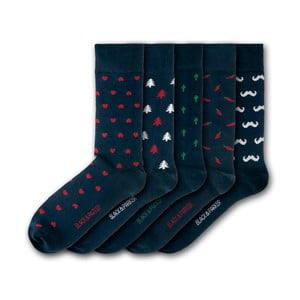 Sada 5 párov unisex ponožiek Black&Parker London Mapperton, veľkosť 37 - 43