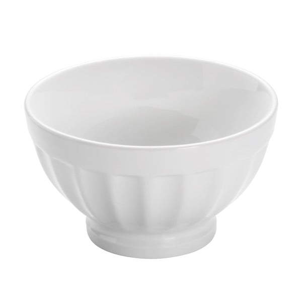 Biela porcelánová miska Maxwell & Williams Basic Ribbed, ø 10,5 cm