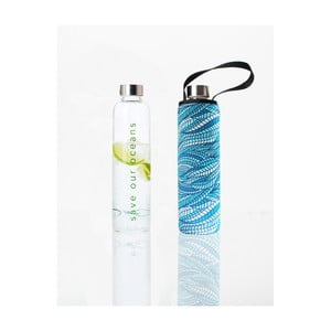 Cestovná sklenená termofľaša s obalom BBYO Sealeaf, 750 ml