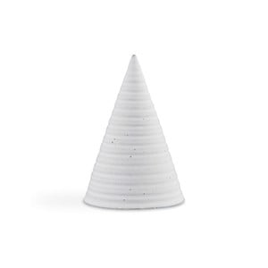 Svetlosivá kameninová dekoratívna soška Kähler Design Glazed Cone Cold Grey, výška 15 cm