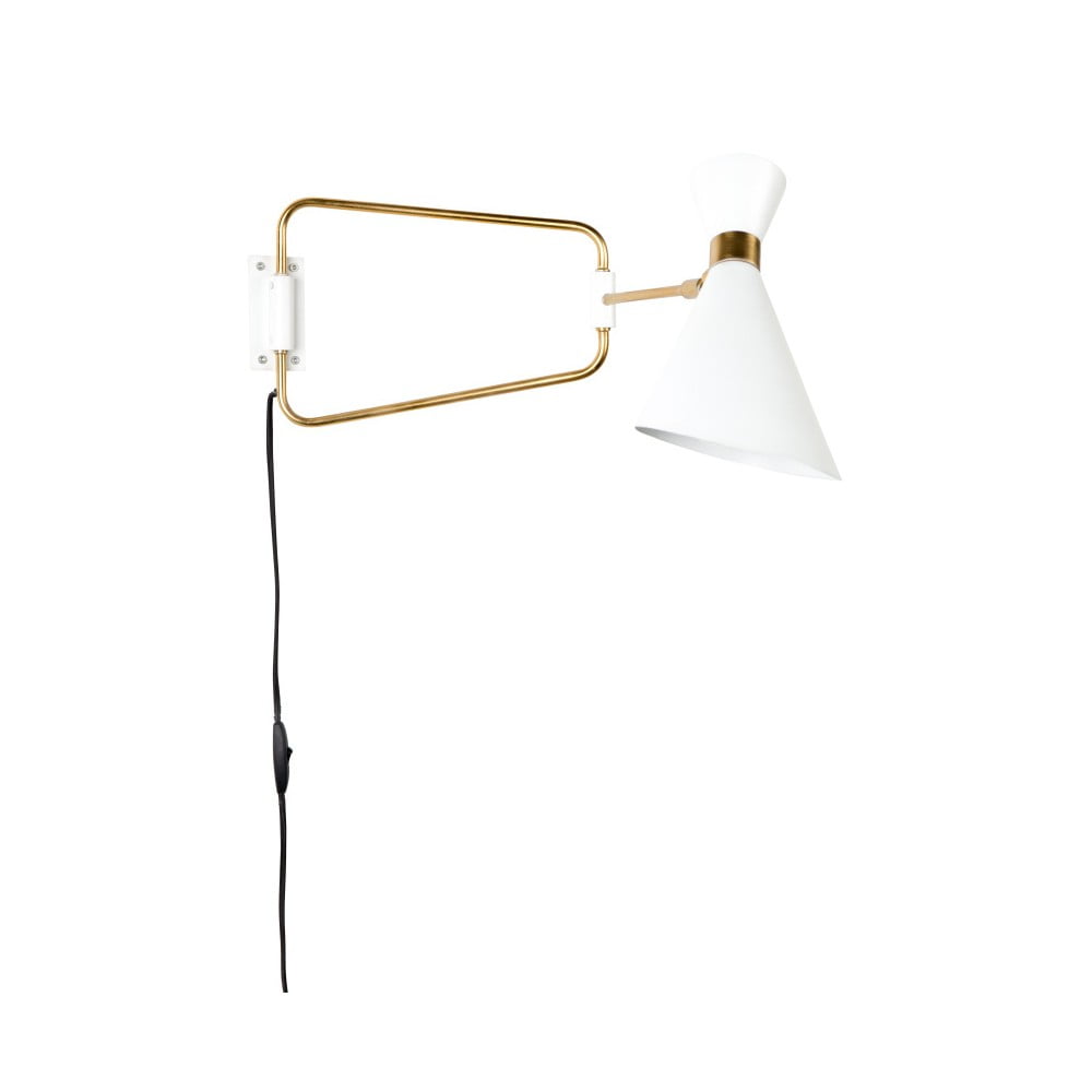 E-shop Biela nástenná lampa Zuiver Shady