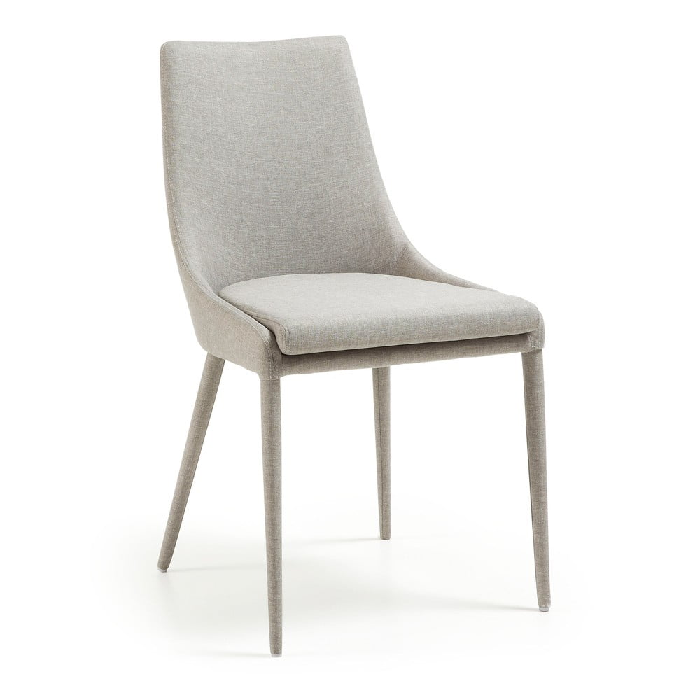E-shop Sivá jedálenská stolička Kave Home Fabric