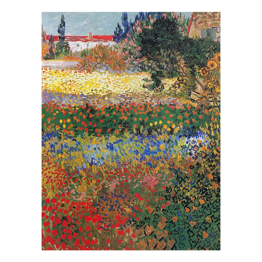 Reprodukcia obrazu Vincenta van Gogha - Flower garden, 40 x 30 cm