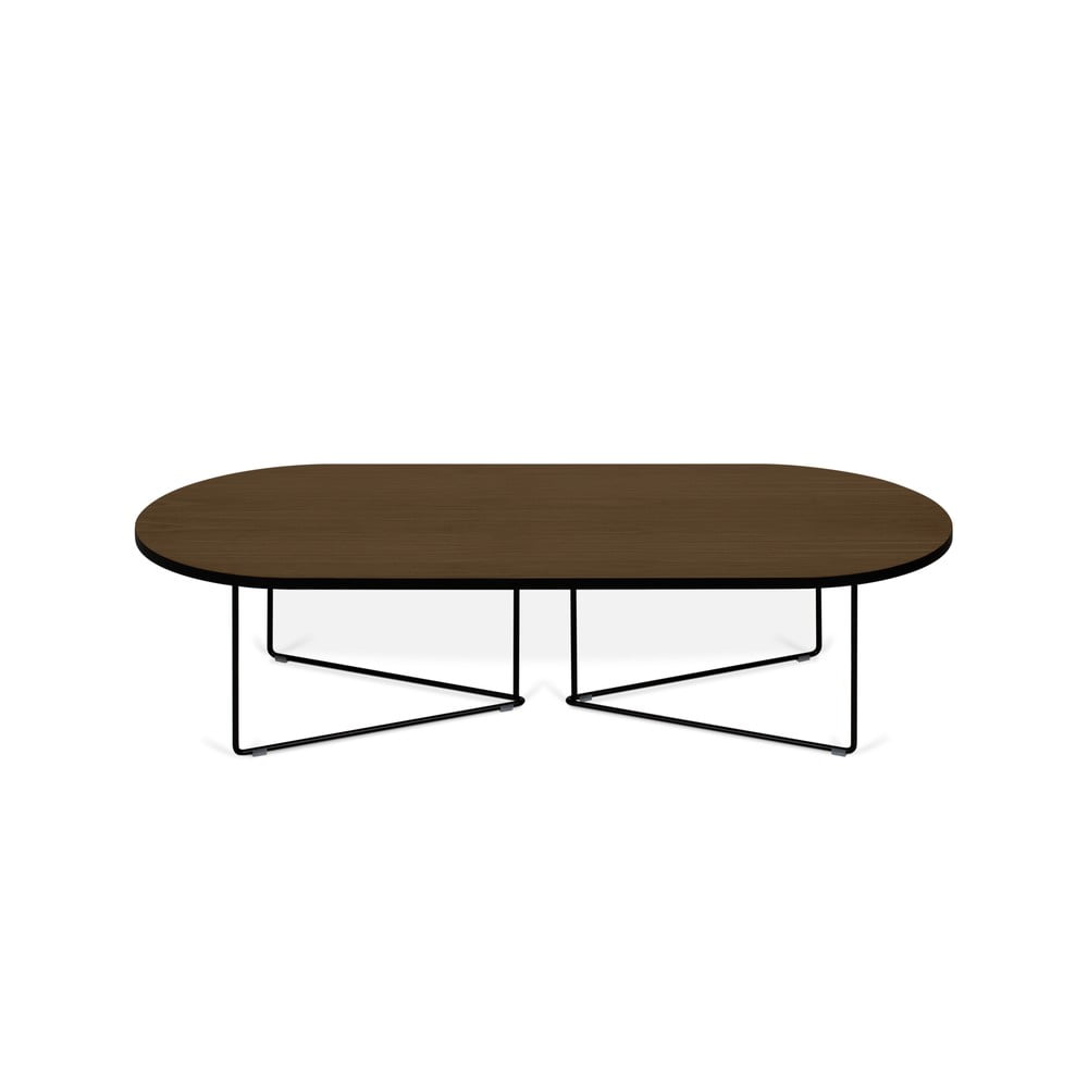 E-shop Konferenčný stolík s orechovou dyhou TemaHome Oval