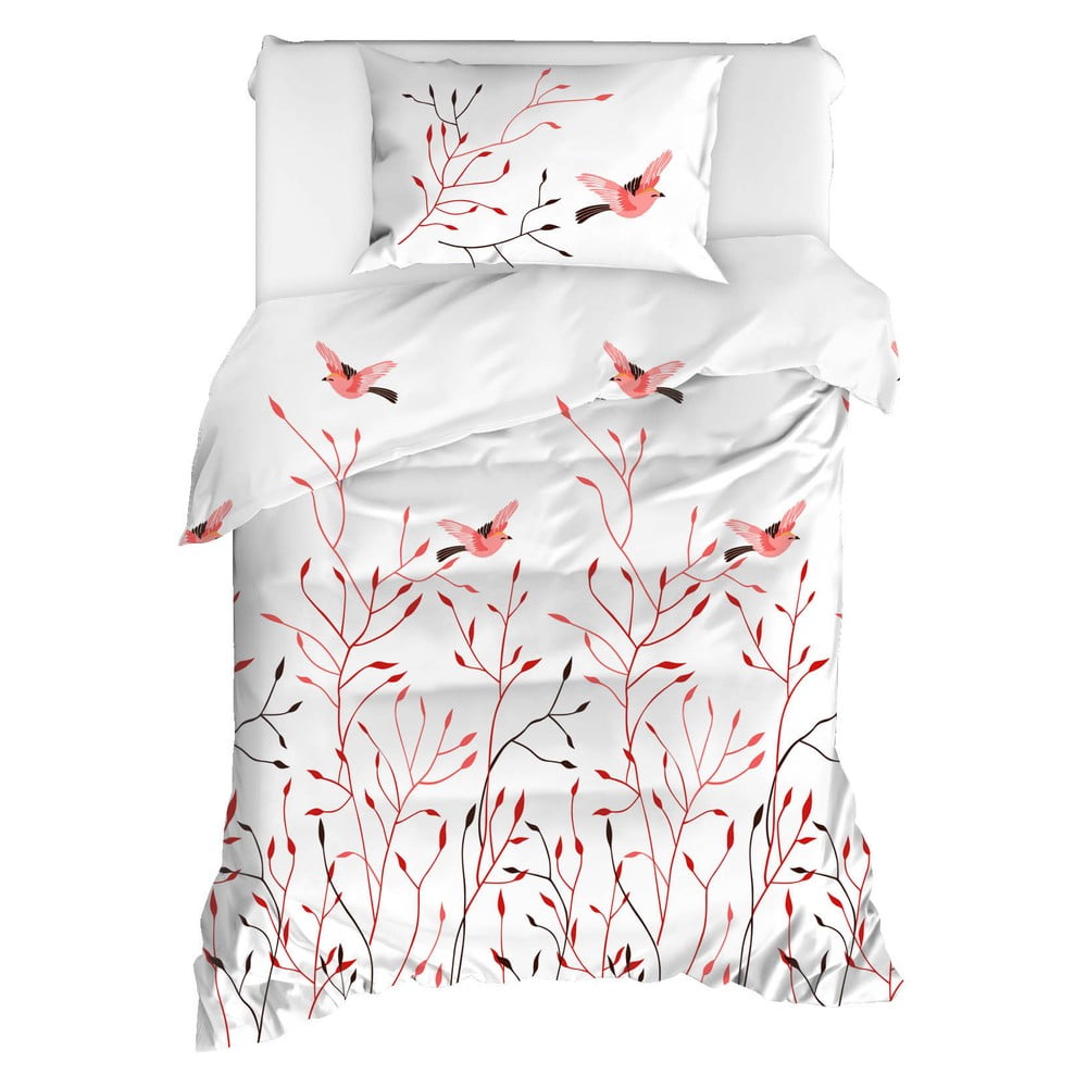 E-shop Obliečky na jednolôžko z ranforce bavlny Mijolnir Fidella Pink, 140 × 200 cm