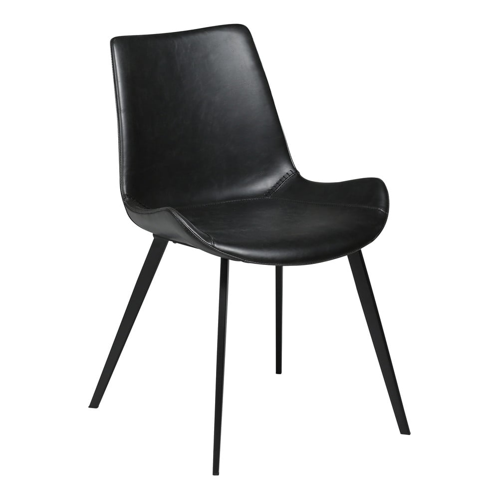 E-shop Čierna koženková jedálenská stolička DAN-FORM Denmark Hype