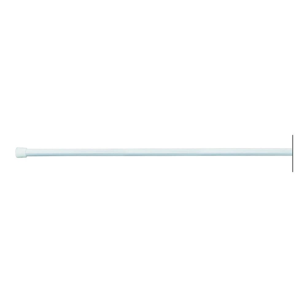 E-shop Biela tyč na sprchový záves s nastaviteľnou dĺžkou InterDesign, 198 - 275 cm