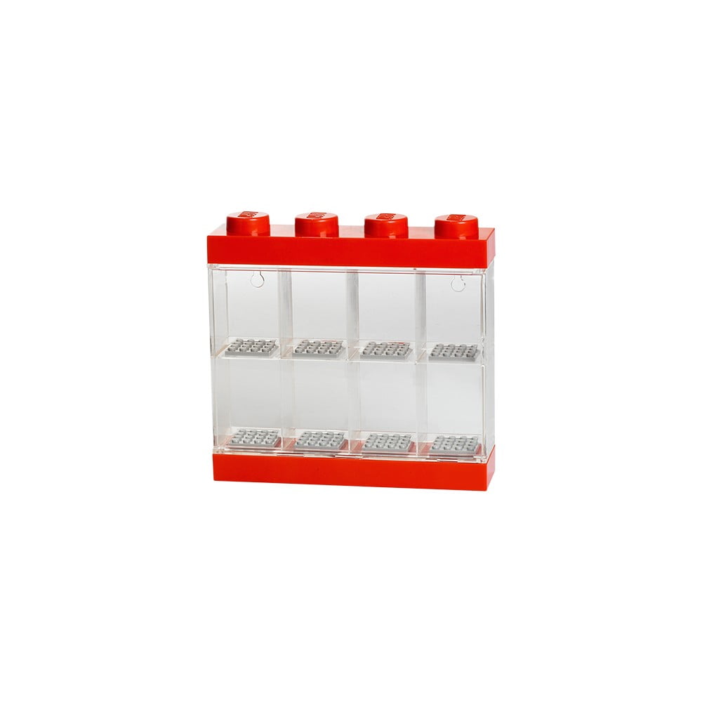 E-shop Červeno-biela zberateľská skrinka na 8 minifigúrok LEGO®