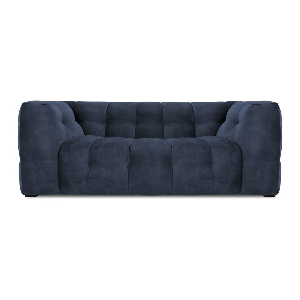 E-shop Modrá zamatová pohovka Windsor & Co Sofas Vesta, 208 cm