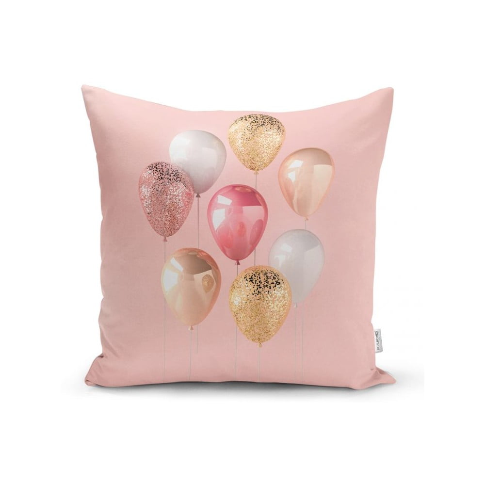 E-shop Obliečka na vankúš Minimalist Cushion Covers Balloons With Pink BG, 45 x 45 cm