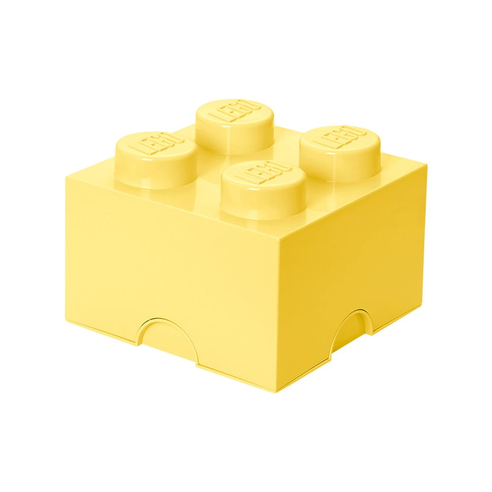 E-shop Svetložltý úložný box štvorec LEGO®