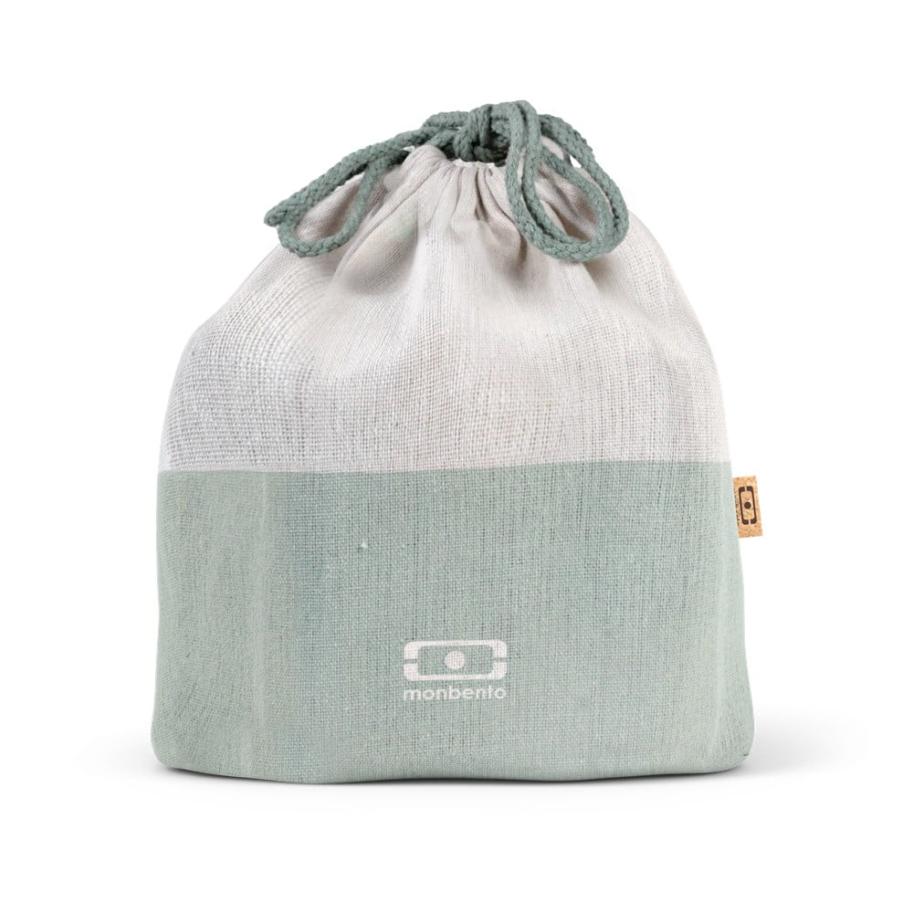 E-shop Zelené textilné vrecúško na desiatový box Monbento Pochette