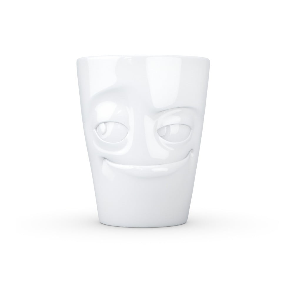 E-shop Biely šibalský porcelánový hrnček s uškom 58products