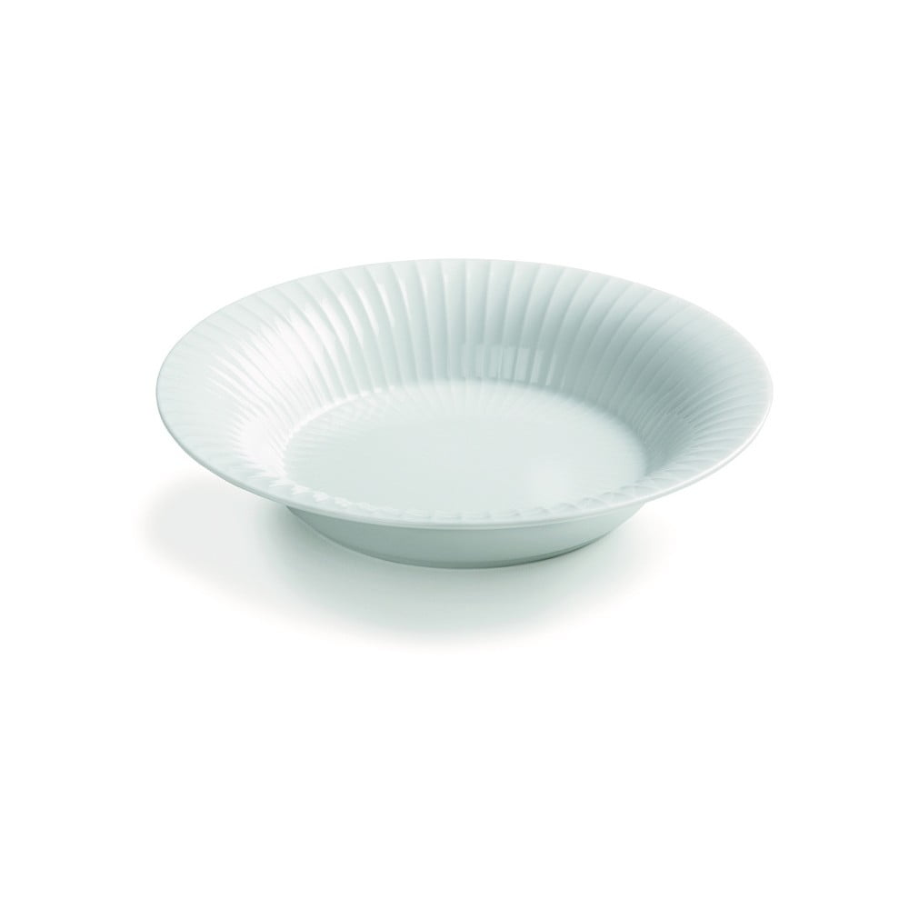 Biely porcelánový polievkový tanier Kähler Design Hammershoi, ⌀ 21 cm