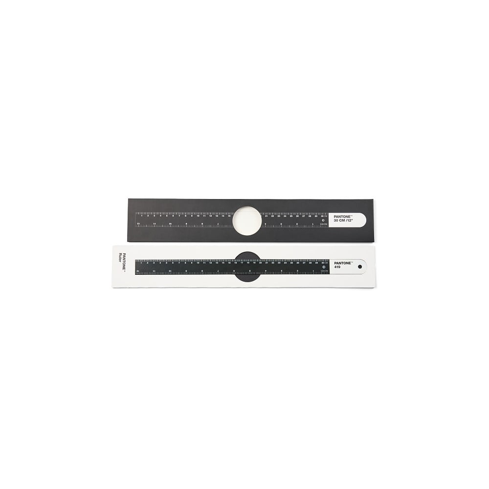 E-shop Čierne antikoro pravítko Pantone Ruler, 30 cm